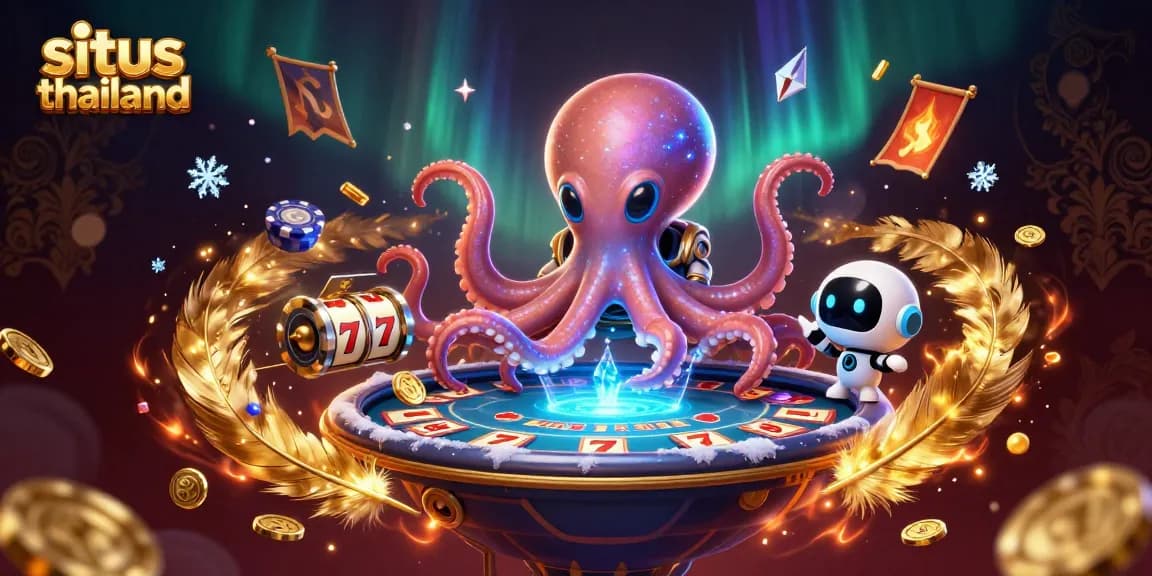 Experience situs thailand with thrilling slot games and vibrant casino action amidst a cosmic scene.