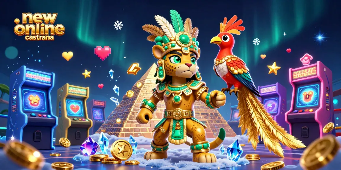 Spin to win at new online casinos Australia featuring vibrant Mayan characters and gaming elements.