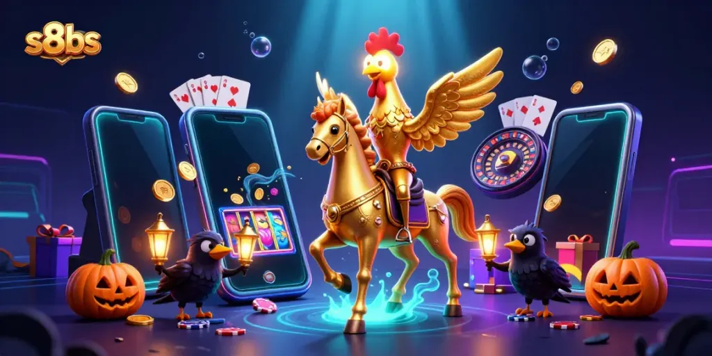 Engage in thrilling spinning reels and vibrant gameplay at s8bs casino with illustrated characters.