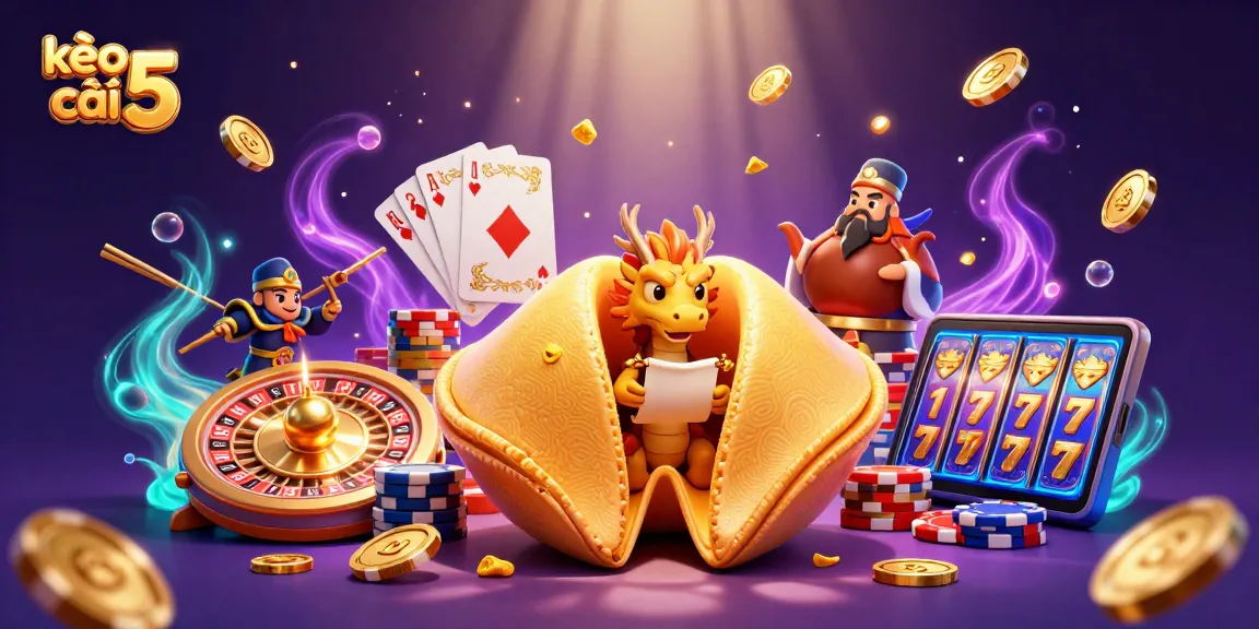 Experience kèo nhà cái 5 through an intricate 3D scene featuring rich casino elements and vibrant details.