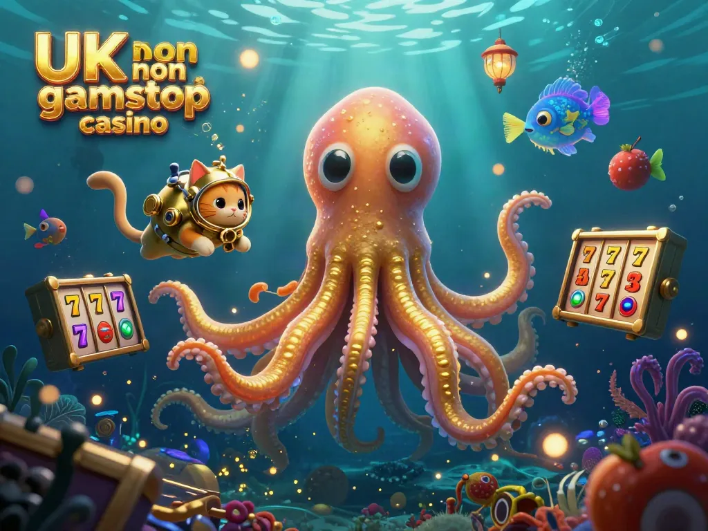 Engage with the UK non gamstop casino scene through vibrant 3D illustrations showcasing captivating characters and casino elements.